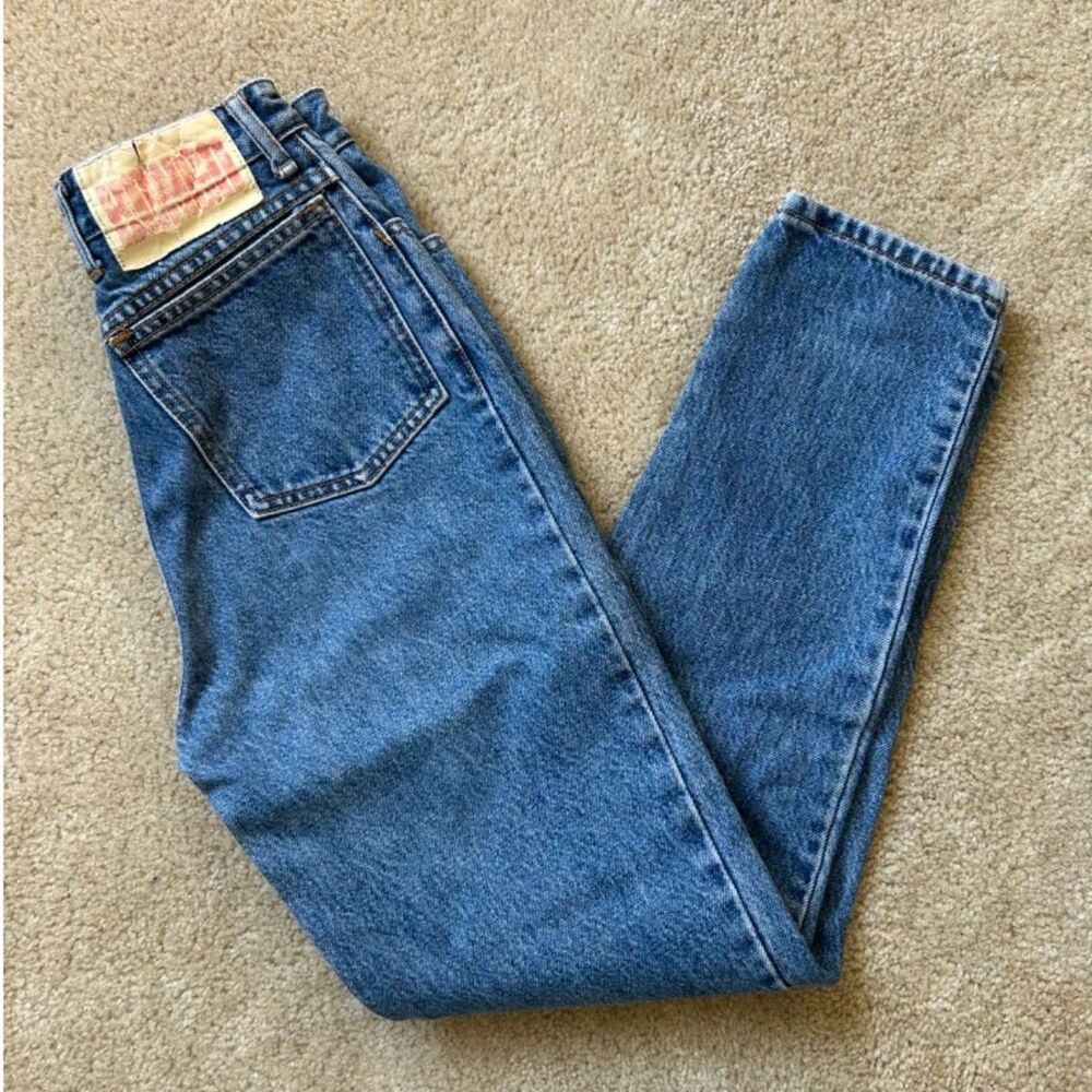 Bongo High Waist Tapered Leg Vintage Denim Jeans in Medium Wash - Size 3